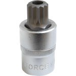 1/2" Drive Spline Security Socket Bit M16 55MM Length