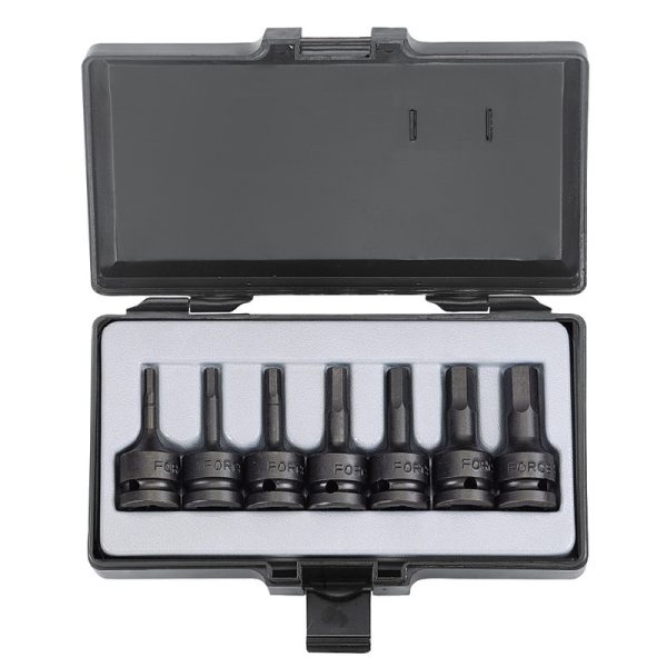 7PC 1/2" Drive Hex Impact Socket Bit Set 4-14MM 60MM Length