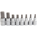 8PC 1/2" Drive Hex Socket Bit Set (5-17MM) - Image 2