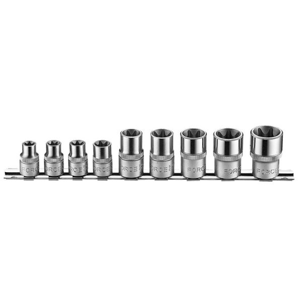 9PC Star Socket Set 3/8" Drive E10-E14 1/2" Drive E16-E24
