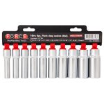 10PC 1/2" Drive 6PT Deep Socket Set (SAE 3/8"-15/16") 77MM Length