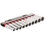 10PC 1/2" Drive 6PT Deep Socket Set (SAE 3/8"-15/16") 77MM Length - Image 2