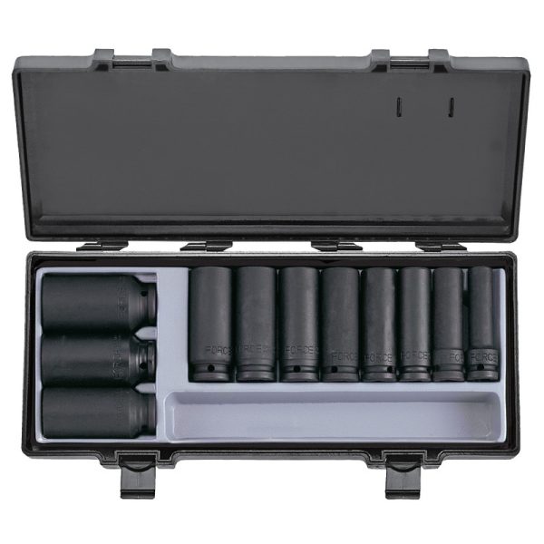 11PC 1/2" Drive 6PT Flank Deep Impact Socket Set 12-32MM 85MM Length