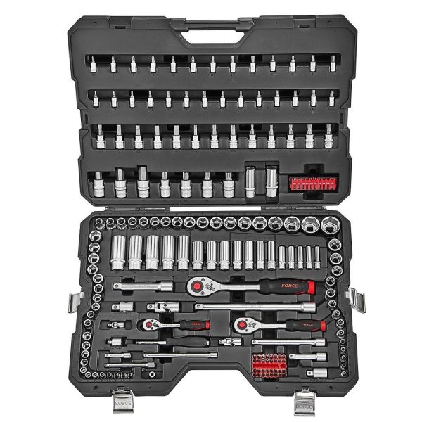 180PC 1/4" & 3/8" & 1/2" 6PT Socket Combination Set 4 - 13MM