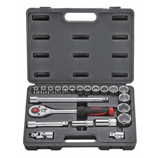 22PC 1/2" Drive Surface Socket Combination Set 10-32MM
