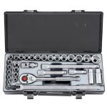 32PC 1/2" Drive 6PT Socket Combination Set (8-32MM)