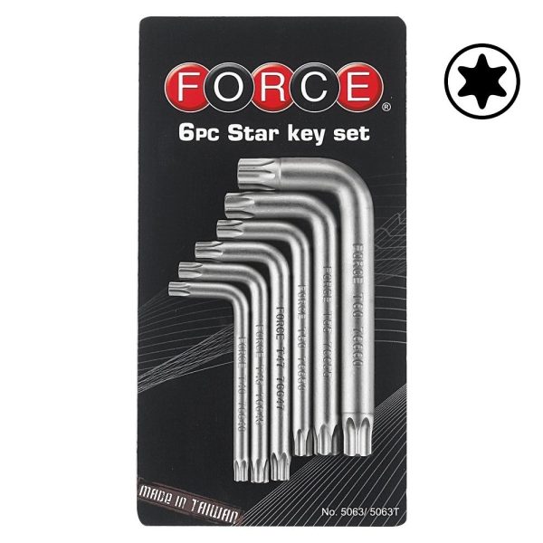 6PC Star Key Set T40 - T60