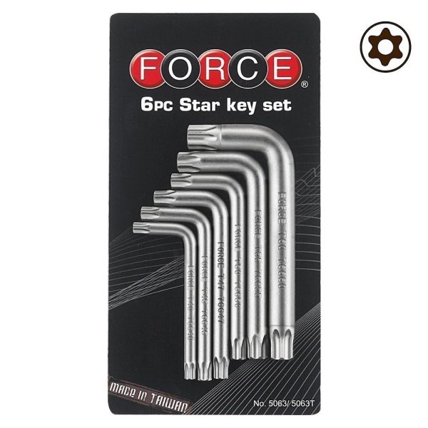6PC Star Tamperproof Key Set T40H - T60H