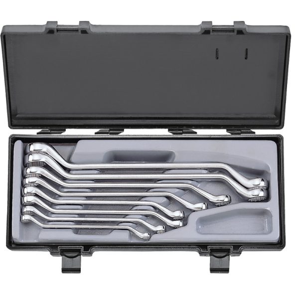 8PC 45° Degree Offset Ring Wrench Set 1/4" x 5/16" - 7/8" x 15/16"
