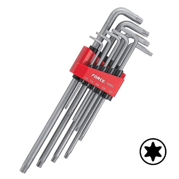 9PC Extra Long Star Key Set T10 - T50