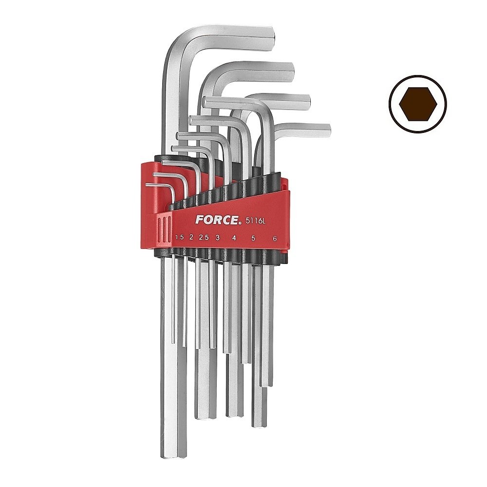 5116L.jpg 11PC Long Hex Key Set 1.5MM-12MM - Image 1