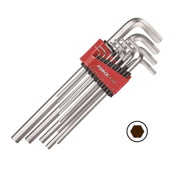 11PC Extra Long Hex Key Set 1.5MM-12MM