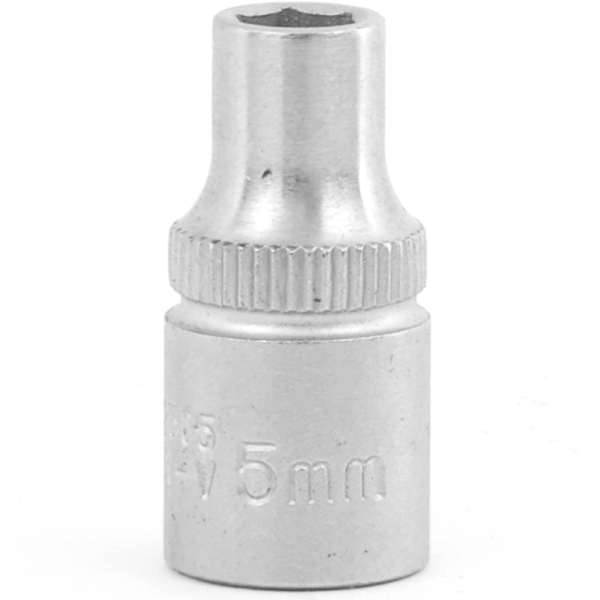 1/4" Drive 6PT Flank Socket 5MM 25MM Length