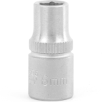 1/4" Drive 6PT Flank Socket 6MM 25MM Length