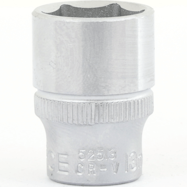 1/4" Drive 6PT Flank Socket 13MM 25MM Length
