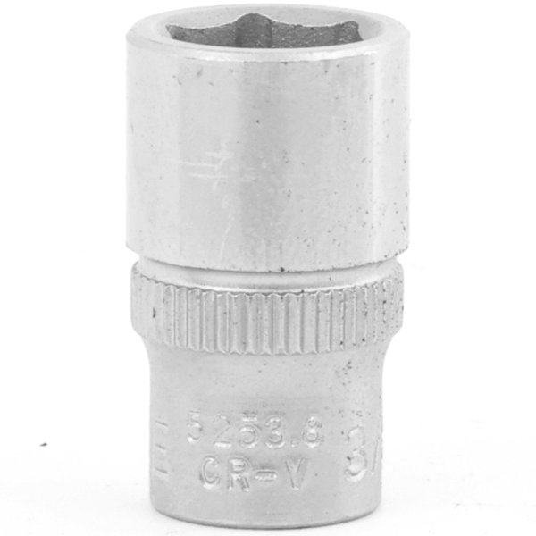 1/4" Drive 6PT Flank Socket 3/8" 25MM Length