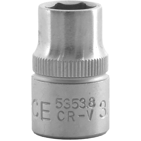 3/8" Drive 6PT Flank Socket 3/8" 28MM Length