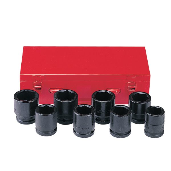 8PC 3/4" Drive Impact Socket Set 1" - 1-1/2"