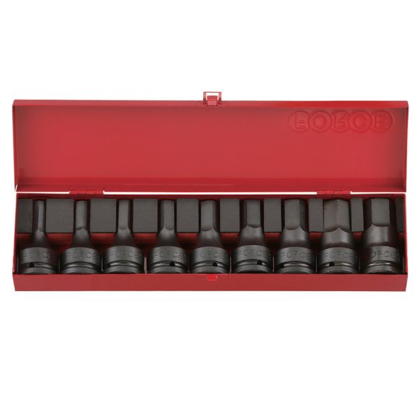 9PC 3/4" Drive Hex Impact Socket Bit SAE
