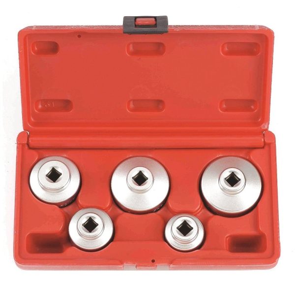 5PC Cap Oil Filter Wrench Set