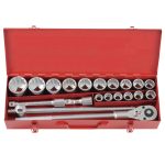 20PC 3/4" Drive 12PT Socket Combination Set 19-50MM