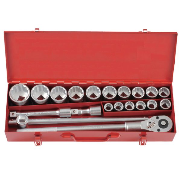 20PC 3/4" Drive 12PT Socket Combination Set 19-50MM