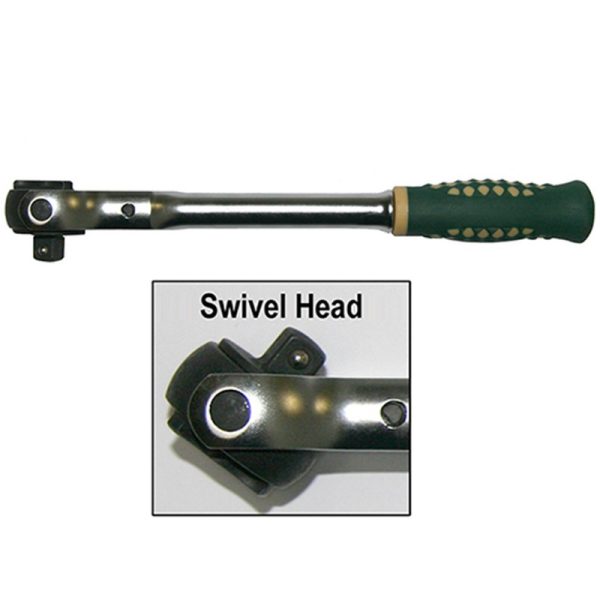 3/8" Drive Flexible Round Ratchet Handle 72 Teeth 230MM Length