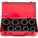 8PC 1" Drive 6PT Flank Impact Socket Set 24-41MM - Image 2