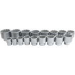 21PC 1" Drive 12PT Flank Socket Combination Set 36MM - 80MM - Image 3