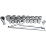 21PC 1" Drive 12PT Flank Socket Combination Set 1-7/16" - 3-1/8" - Image 2