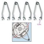 4PC Drum Brake Piston Locking Pliers - Image 2