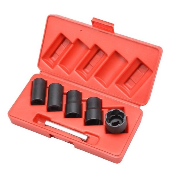 6PC 1/2" Drive Twist Socket Set 50MM Length 17MM 19MM 21MM 23MM 27MM