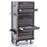 8-Drawer Trolley + 5-Drawer Cabinet With 562PC Tools (B)