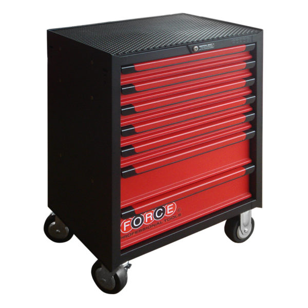 7 Drawer Trolley With 337 Tools Red & Black