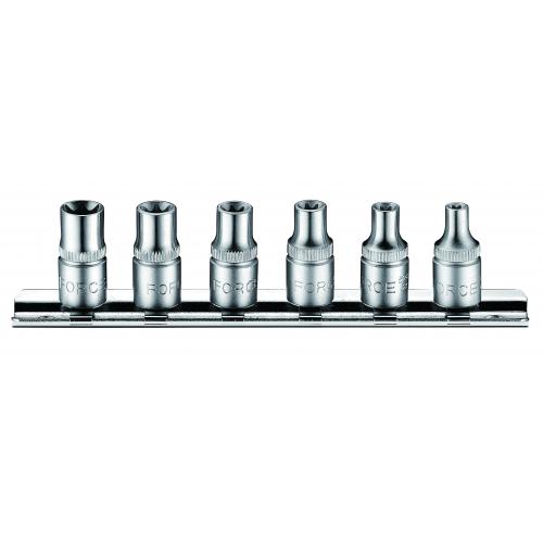 6PC 1/4" Drive Star Socket Set E4-E10