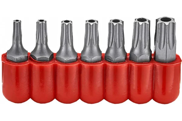 7PC 1/4" Star Tamperproof Bit Set T10H-T40H 25MM Length