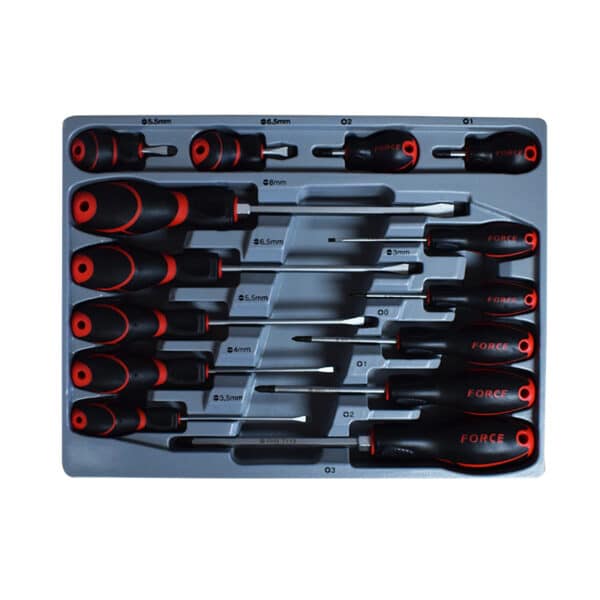 14PC Screwdriver Set Slotted & Phillips