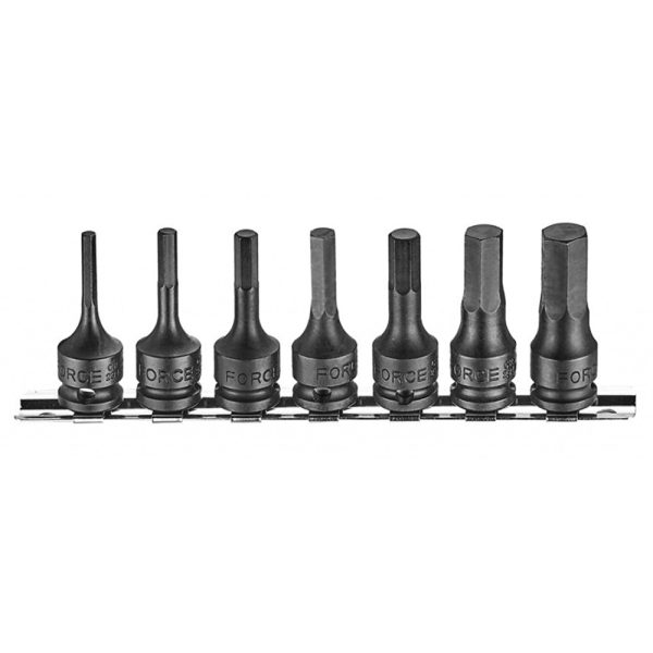 7PC 3/8" Drive Hex Impact Socket Bit 4-12MM 52MM Length