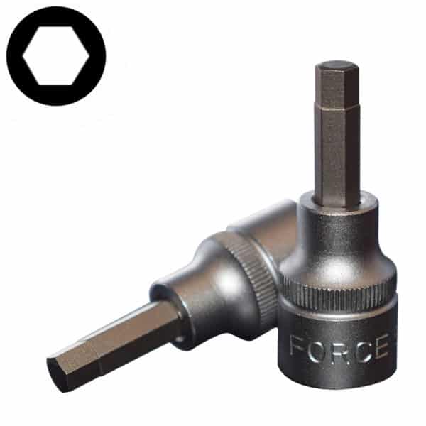 3/8" Drive Hex Socket Bit 6MM 50MM Length