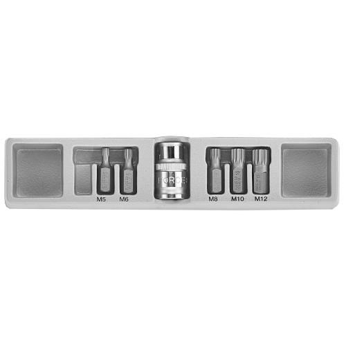 6PC 1/2" Drive Spline Bit Set M5-M12