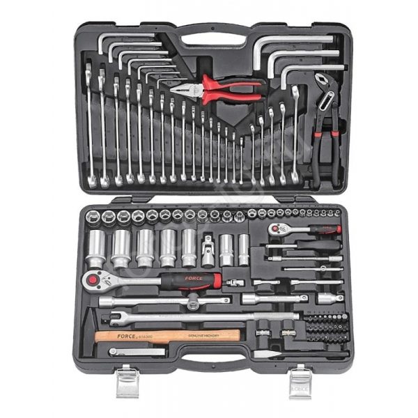 107PC 1/4" & 1/2" Drive Socket Set 6PT 4-32MM