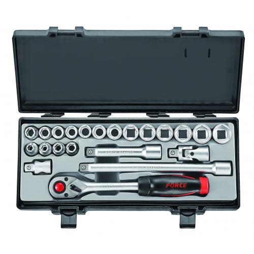 22PC 1/2" Drive 6PT Socket Combination Set 8-24MM