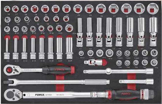 66PC 1/2" Drive Socket Combination Set EVA