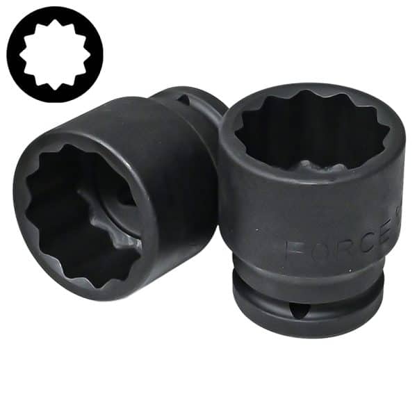 3/4" Drive 12Pt Flank Impact Socket 37MM 57MM Length