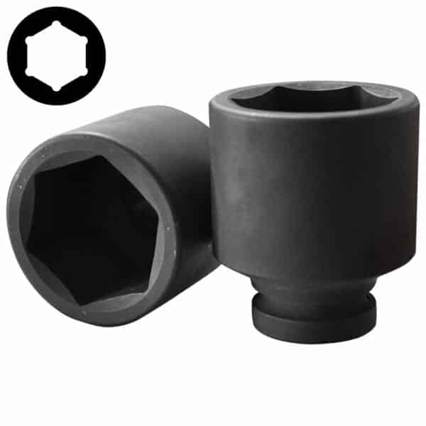 1" Drive 6PT Flank Deep Impact Socket 65MM 120MM Length
