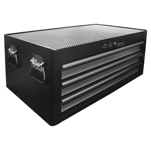 3-Drawer Tool Cabinet Black