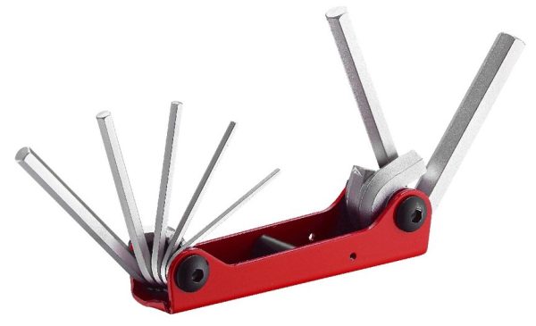 7Pc Hex Key Set Folding Sae 3/32" 3/8"