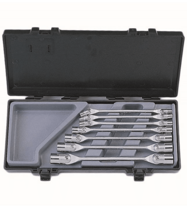 7Pc Hinged Star Socket Wrench Set E4 X E5 - E22 X E24