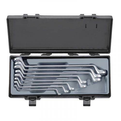 8Pc 75° Degree Offset Ring Wrench Set 1/4" X 5/16" - 15/16" X 1"