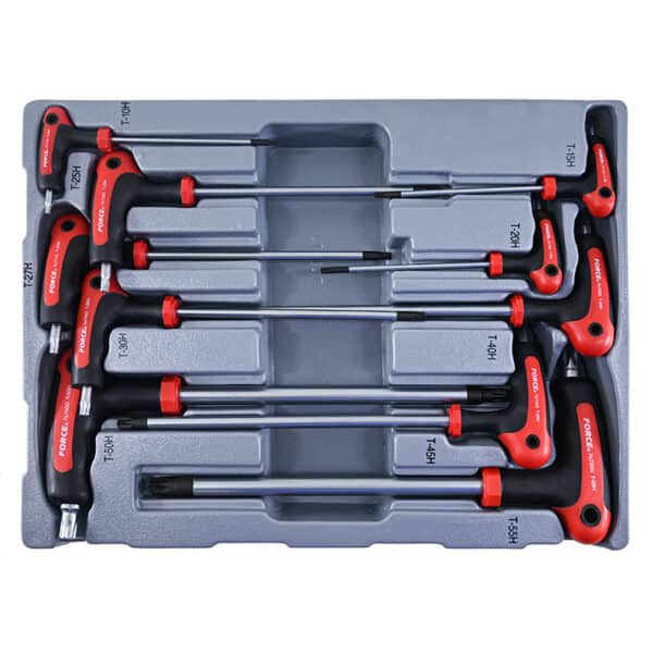 10PC Star & Star Tamperproof Grip Key Set T10XT10H - T55XT55H